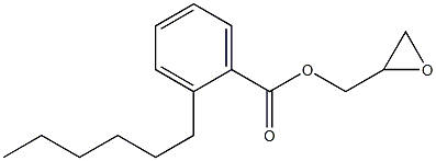 2-Hexylbenzoic acid glycidyl ester Struktur