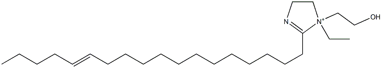 1-Ethyl-1-(2-hydroxyethyl)-2-(13-octadecenyl)-2-imidazoline-1-ium Struktur