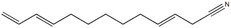 3,10,12-Tridecatrienenitrile Struktur