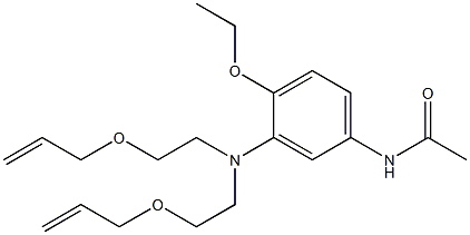 3'-[Bis(2-allyloxyethyl)amino]-4'-ethoxyacetanilide Struktur