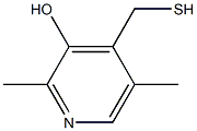 2,5-Dimethyl-4-mercaptomethyl-3-pyridinol Struktur