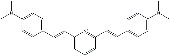 1-Methyl-2,6-bis[4-(dimethylamino)styryl]pyridinium Struktur