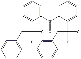 [1-Chloro-1-fluoro-2-phenylethyl]phenyl sulfoxide Struktur