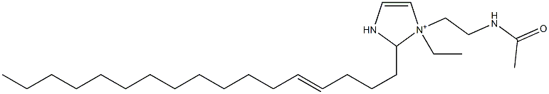 1-[2-(Acetylamino)ethyl]-1-ethyl-2-(4-heptadecenyl)-4-imidazoline-1-ium Struktur