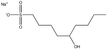 5-Hydroxynonane-1-sulfonic acid sodium salt Struktur