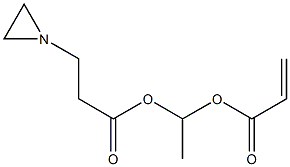 1,1-Ethanediol 1-propenoate 1-(1-aziridinepropionate) Struktur