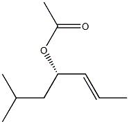 [S,(-)]-6-Methyl-2-heptene-4-ol acetate Struktur