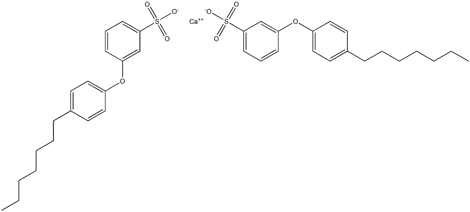 Bis[3-(4-heptylphenoxy)benzenesulfonic acid]calcium salt Struktur