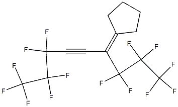 6-Cyclopentylidene-1,1,1,2,2,3,3,7,7,8,8,9,9,9-tetradecafluoro-4-nonyne Struktur