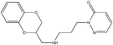 2-[3-[[(1,4-Benzodioxan-2-yl)methyl]amino]propyl]pyridazin-3(2H)-one Struktur