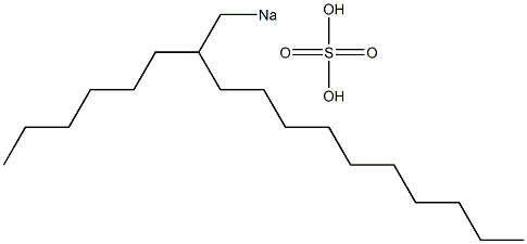 Sulfuric acid 2-hexyldodecyl=sodium salt Struktur