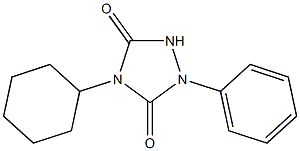 4-Cyclohexyl-2-phenyl-1,2,4-triazolidine-3,5-dione Struktur