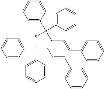 Cinnamylbenzhydryl sulfide Struktur