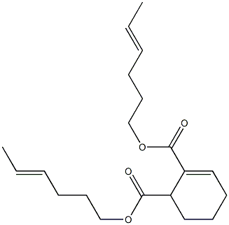 2-Cyclohexene-1,2-dicarboxylic acid bis(4-hexenyl) ester Struktur