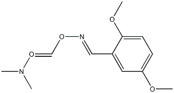 2,5-Dimethoxybenzaldehyde O-dimethylaminocarbonyl oxime Struktur