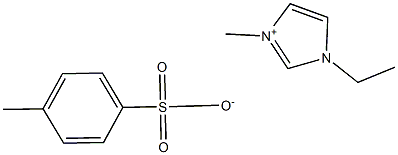 1-ethyl-3-methylimidazolium p-toluenesulfonate Struktur