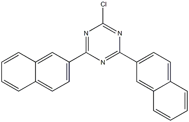 2-chloro-4,6-bis(2-naphthyl)-1,3,5-triazine Struktur