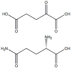 Glutamine ketoglutarate Struktur