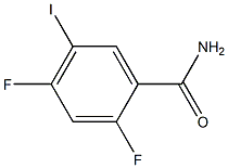 2,4-Difluoro-5-iodo-benzamide Struktur