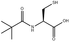 N-pivaloyl-D-cysteine Struktur