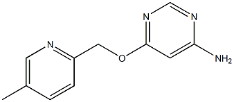 6-((5-Methylpyridin-2-yl)methoxy)pyrimidin-4-amine Struktur