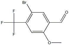 5-Bromo-2-methoxy-4-trifluoromethyl-benzaldehyde Struktur