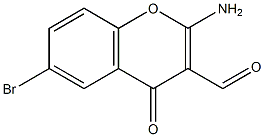 2-Amino-6-bromochromone-3-aldehyde Struktur