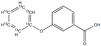 3-PHENOXY-13C6-BENZOIC ACID Struktur