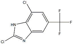 2,7-Dichloro-5-trifluoromethyl-1H-benzoimidazole Struktur