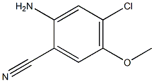 2-Amino-4-chloro-5-methoxy-benzonitrile Struktur