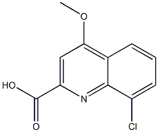 8-Chloro-4-methoxy-quinoline-2-carboxylic acid Struktur