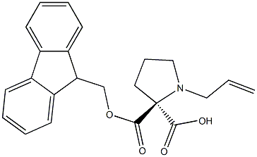 Fmoc-D-alpha-allylproline Struktur