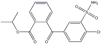 2-[3-(Aminosulfonyl)-4-chlorobenzoyl]-benzoic Acid Isopropyl Ester Struktur