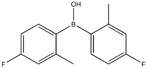 Bis(4-fluoro-2-methylphenyl)borinic Acid Struktur