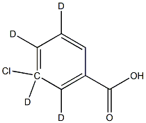 3-Chlorobenzoic-d4 Acid Struktur