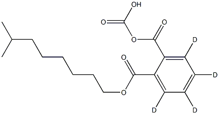 Monocarboxy Isononyl Phthalate-d4 Struktur