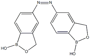 5-[(Z)-2-(1-hydroxy-1,3-dihydro-2,1-benzoxaborol-5-yl)diazen-1-yl]-1,3-dihydro-2,1-benzoxaborol-1-ol Struktur