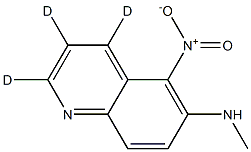 5-Nitro-6-methylaminoquinoline-d3 Struktur