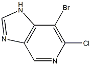 7-Bromo-6-chloro-1H-imidazo[4,5-c]pyridine Struktur