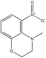 4-Methyl-5-nitro-3,4-dihydro-2H-benzo[1,4]oxazine Struktur