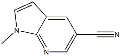 1-Methyl-1H-pyrrolo[2,3-b]pyridine-5-carbonitrile Struktur