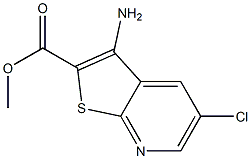 3-Amino-5-chloro-thieno[2,3-b]pyridine-2-carboxylic acid methyl ester Struktur