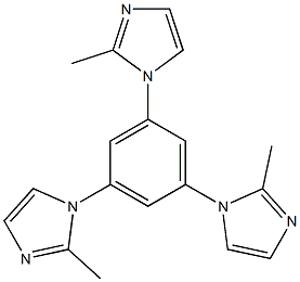 1,3,5-tris(2-methyl-1H-imidazol-1-yl)benzene Struktur