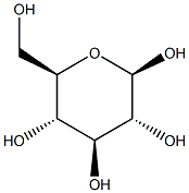 BETA-D-GLUCOSE (CONTAINS ALPHA-D-GLUCOSE) Β-D-glucose (containing Α-D-glucose) Struktur