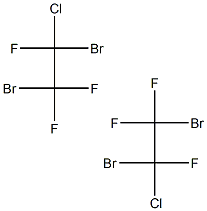 1,2-DIBROMO-1-CHLORO-1,2,2-TRIFLUOROETHANE 1,2-dibromo-1-chloro-1,2,2-trifluoroethane Struktur