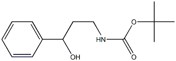 (3-HYDROXY-3-PHENYL-PROPYL)-CARBAMIC ACID TERT-BUTYL ESTER Struktur