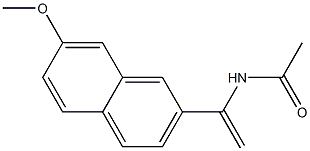 N-[1-(7-METHOXY-NAPHTHALEN-2-YL)-VINYL]-ACETAMIDE Struktur