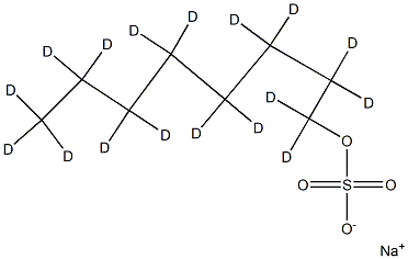 SODIUM OCTYL-D17 SULFATE Struktur