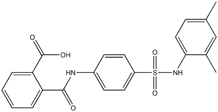 N-[4-(2,4-DIMETHYL-PHENYLSULFAMOYL)-PHENYL]-PHTHALAMIC ACID Struktur