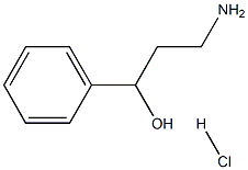 3-AMINO-1-PHENYL-PROPAN-1-OL HYDROCHLORIDE Struktur